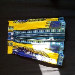 Wax Print Dashiki Skirt